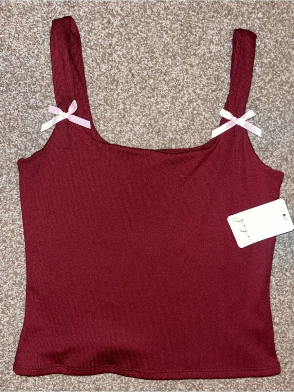 ❤Cute Maroon tank, NWT